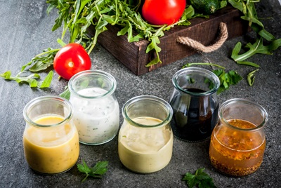 Salsas para ensaladas.